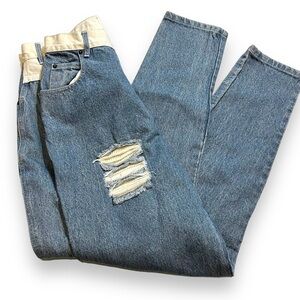 Vintage Deadstock 80s Traffic Jeans Size 13/14 High Waisted Mom Jeans